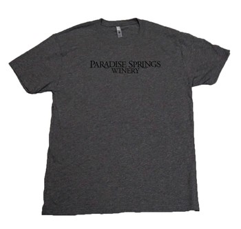 Gray with Black Text Tee